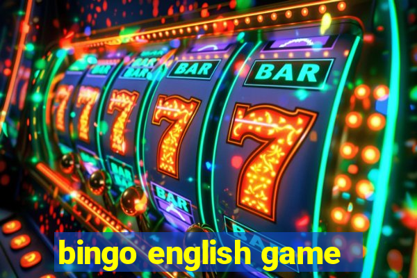 bingo english game