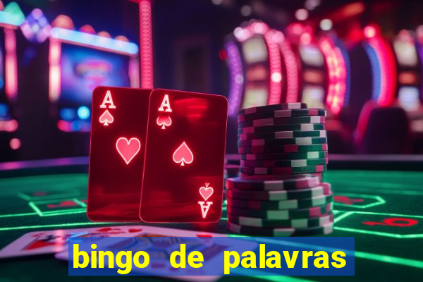 bingo de palavras cha de bebe