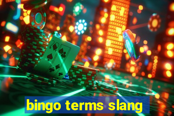 bingo terms slang