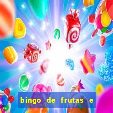 bingo de frutas e legumes para imprimir