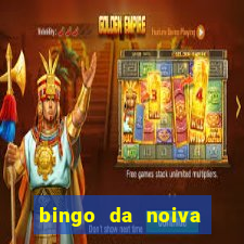 bingo da noiva para imprimir