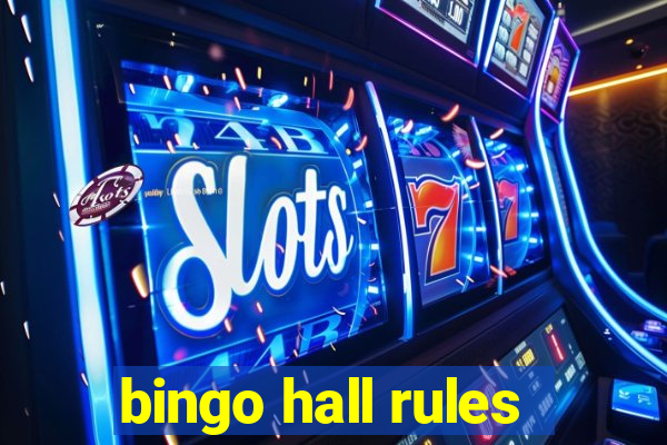 bingo hall rules