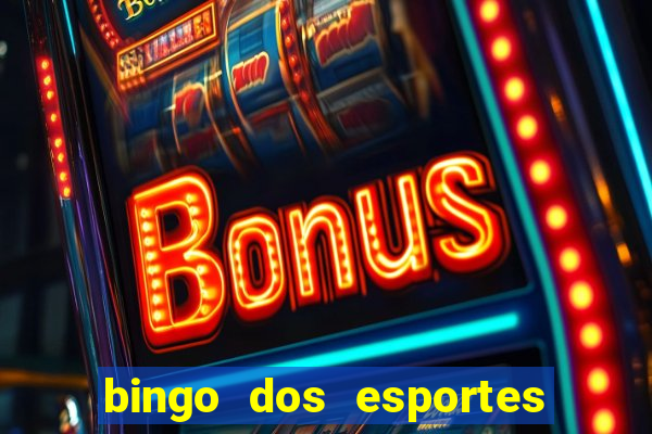 bingo dos esportes para imprimir