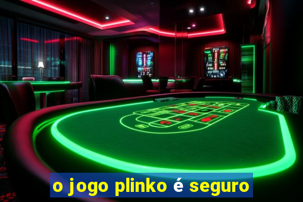 o jogo plinko é seguro