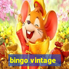 bingo vintage