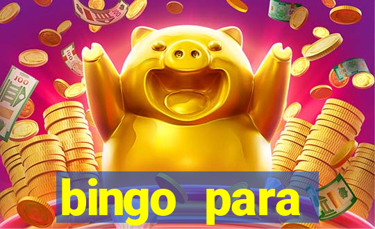 bingo para despedida de solteira para imprimir