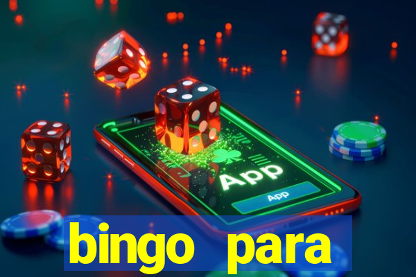 bingo para despedida de solteira para imprimir